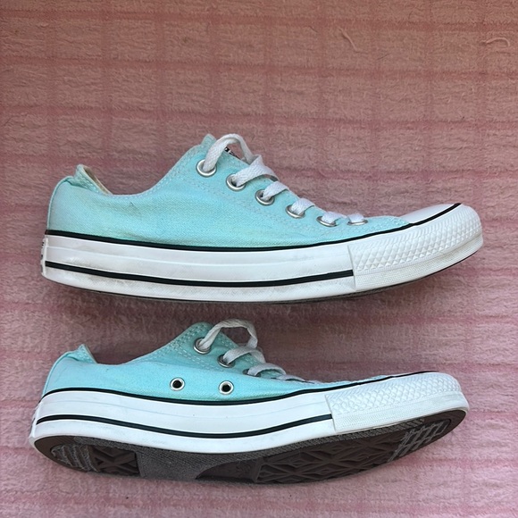 Converse Aqua Blue Sneakers Classic Canvas‎ Low-Top - Picture 5 of 9